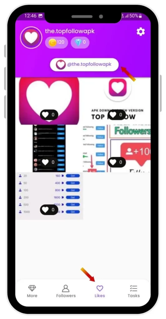 Select Target Username