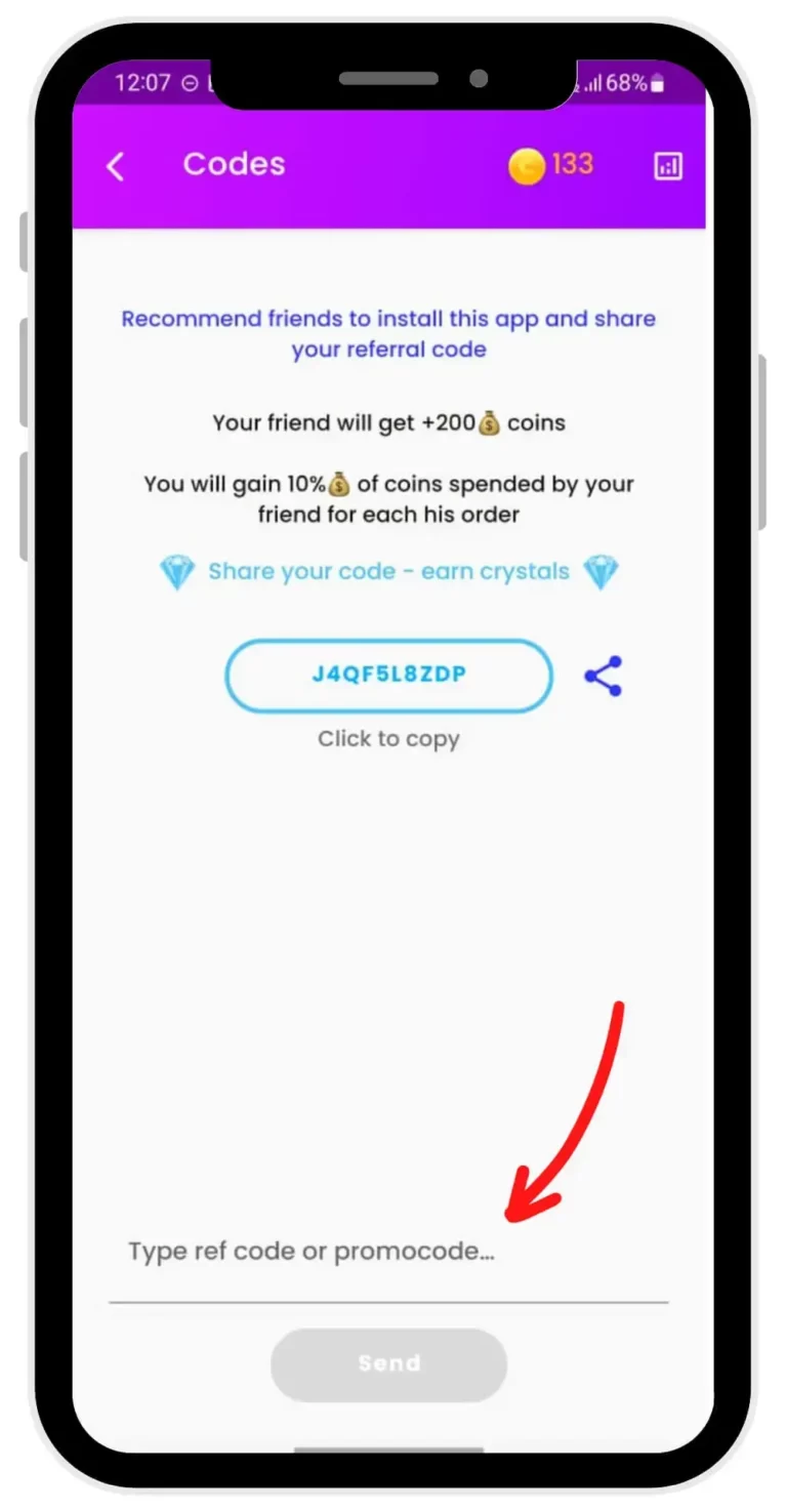 Enter the Top Follow Referral Code Here 